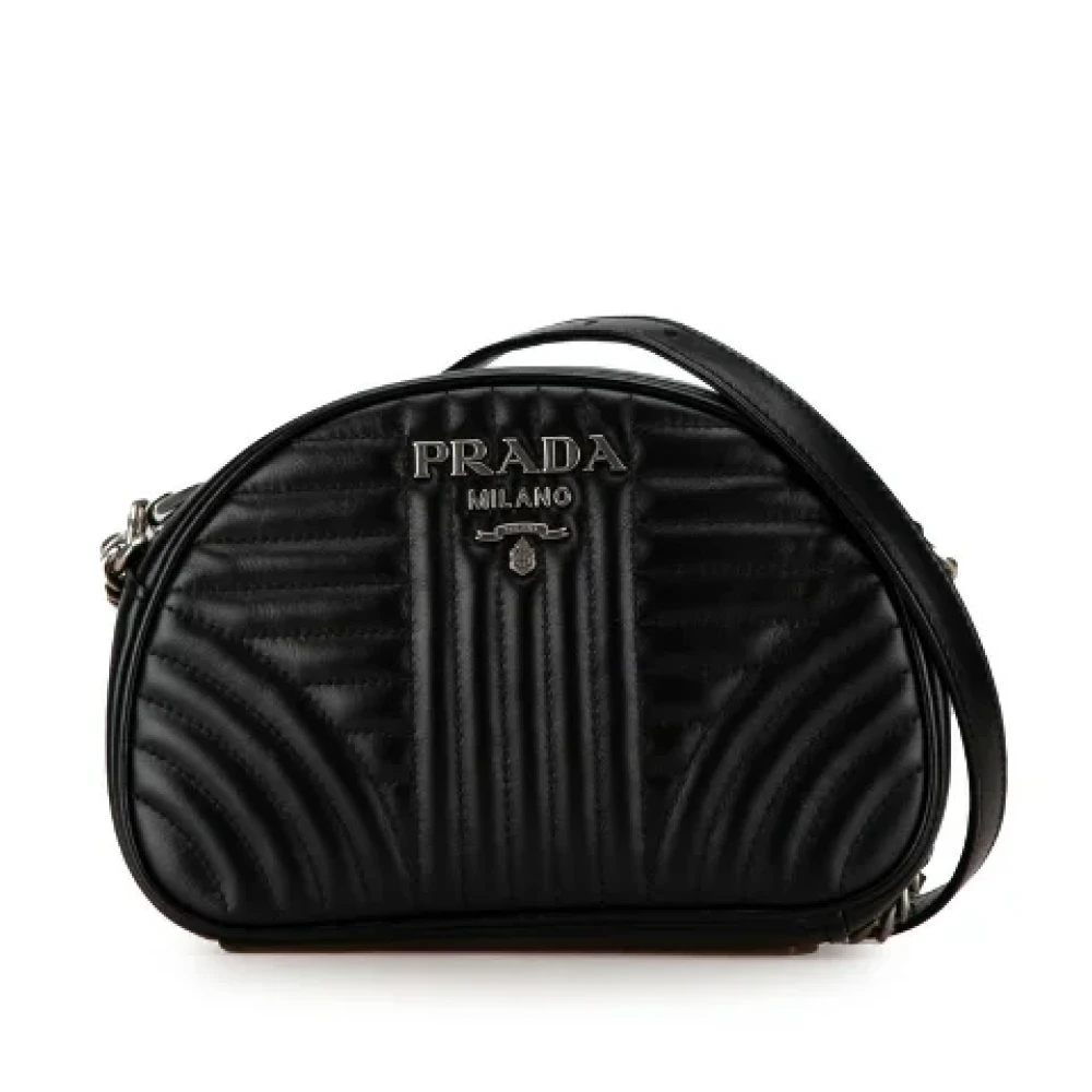 Prada Vintage Pre-owned Leather prada-bags Black Dames