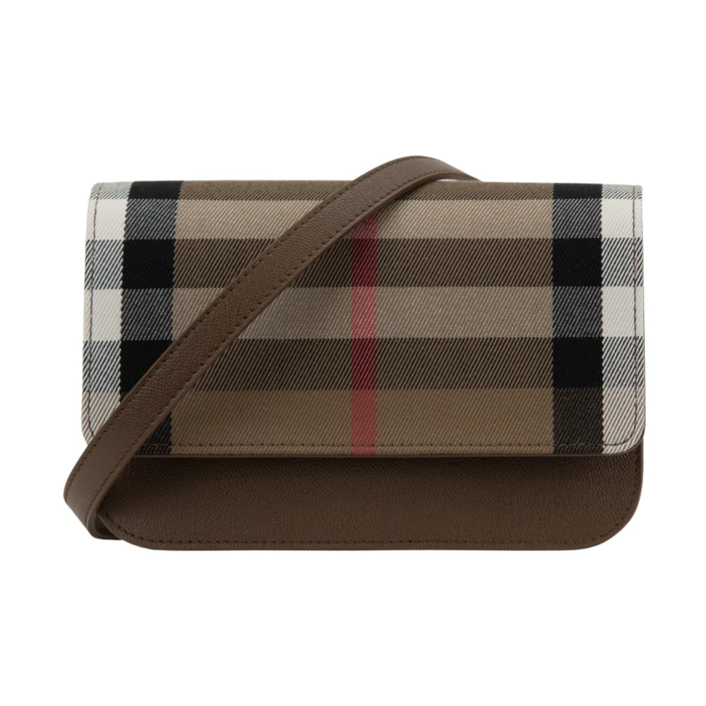 Burberry Leren Schoudertas Magnetische Knoop Multicolor Dames