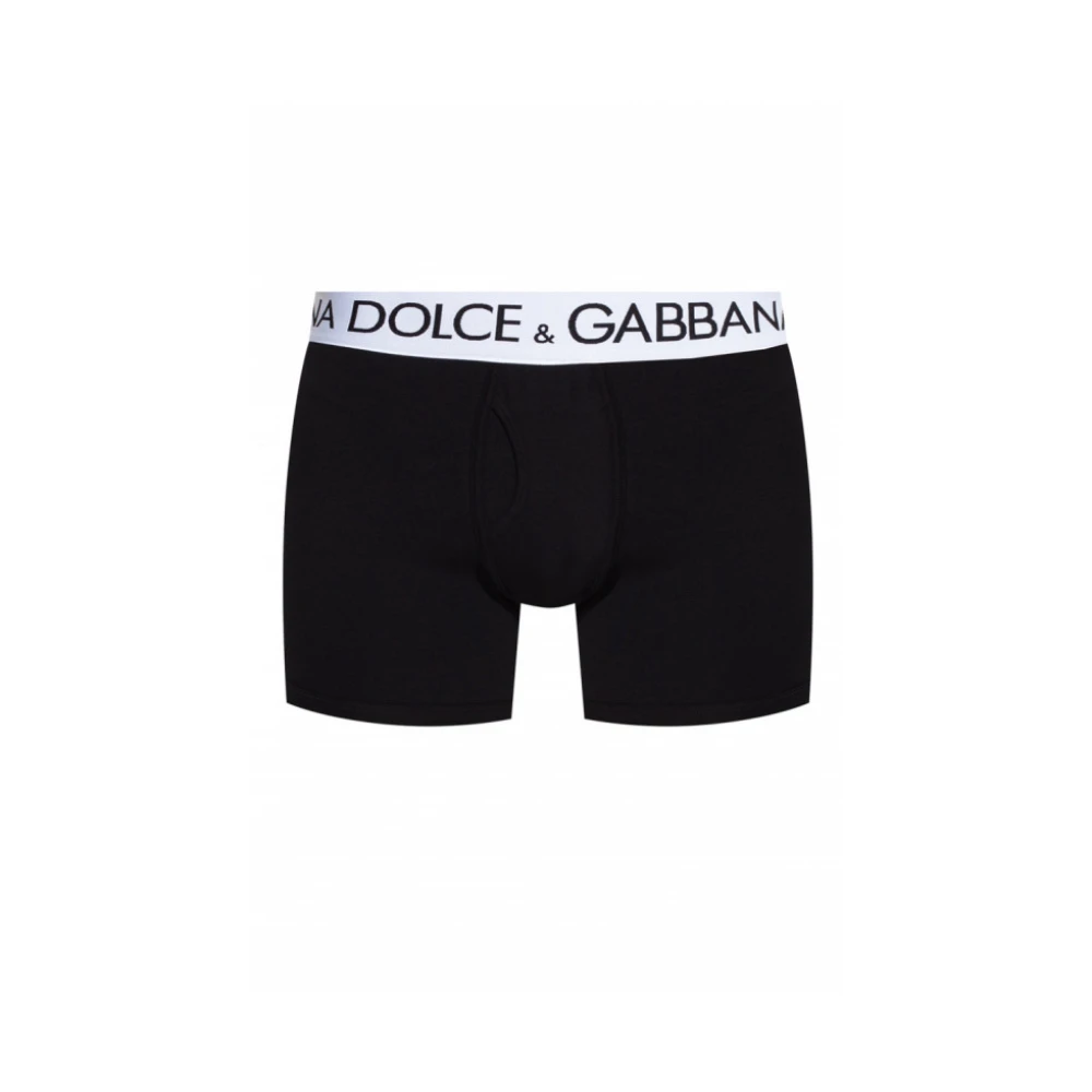 Dolce & Gabbana Lange Boxershorts Zwart Heren