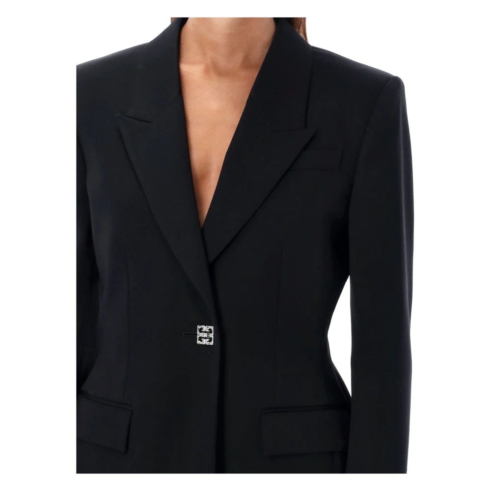 Givenchy Gestructureerd wollen jasje Black Dames