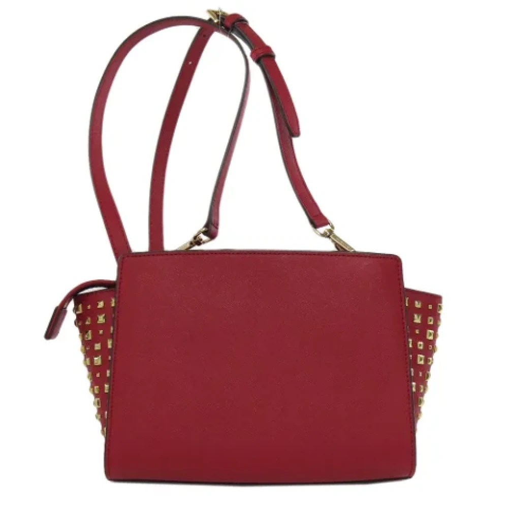 Michael Kors Pre-owned Leather shoulder-bags Red Dames