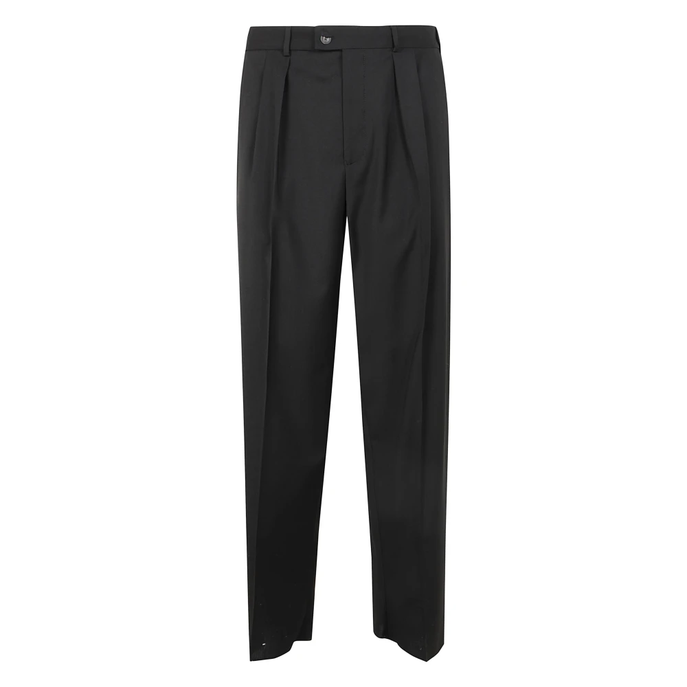 Emporio Armani Mannelijk Zwart Broeken Heren, L, Slim Fit Casual Broek
