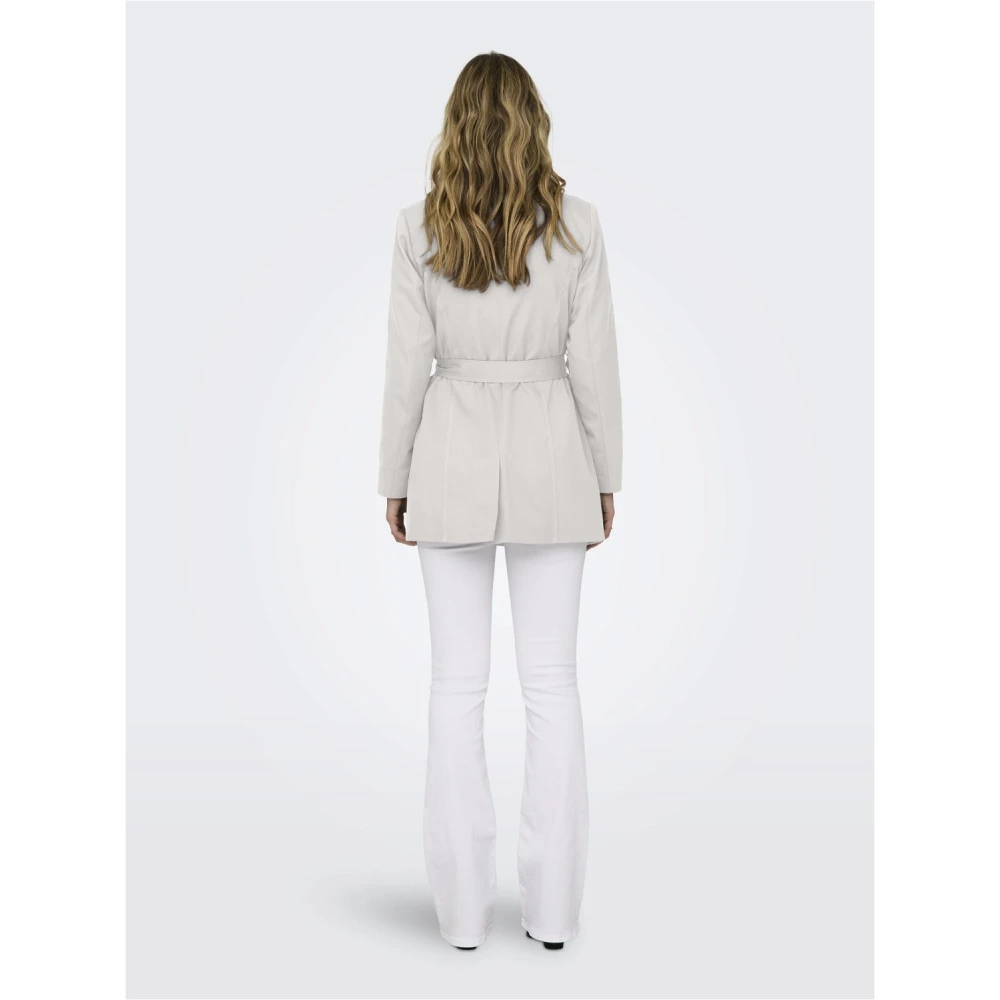 Only Valerie Trenchcoat voor Vrouwen White Dames