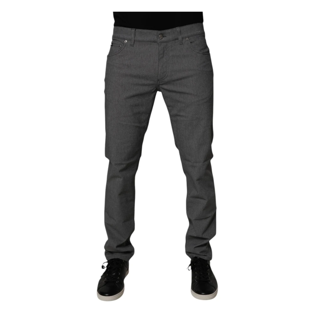 Dolce & Gabbana Men's Grey Stretch Skinny Denim Jeans