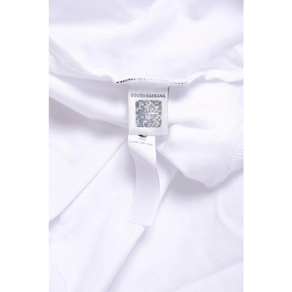 Dolce & Gabbana Pure Ronde Hals T-Shirt Sweatshirt White Heren