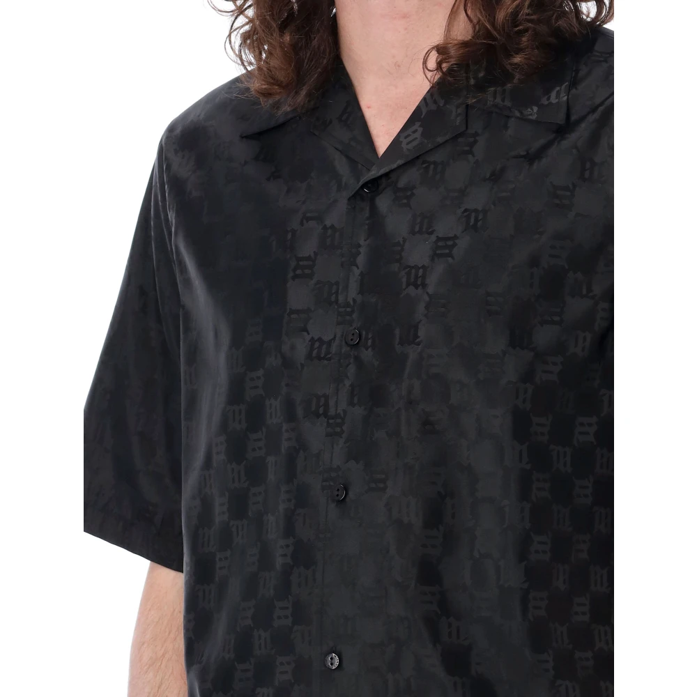 Misbhv Monogram Nylon Shirt Black Heren