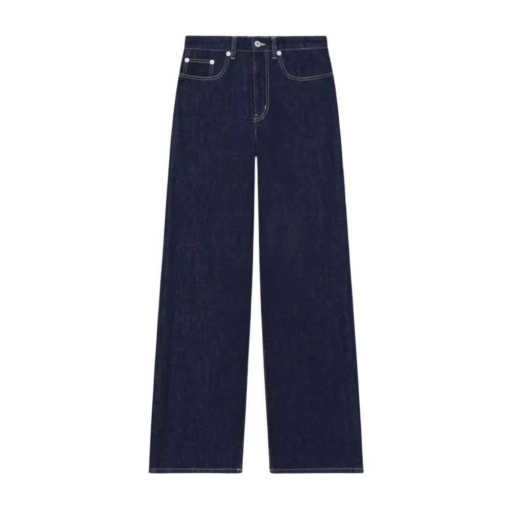 Kenzo Navy Logo Jeans Blue Dames