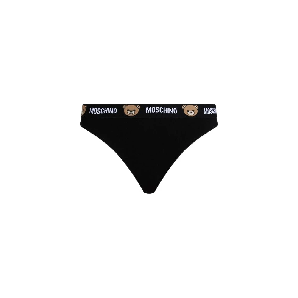 Moschino Black Underpants, Female, 2XL, Cotton Jersey Briefs