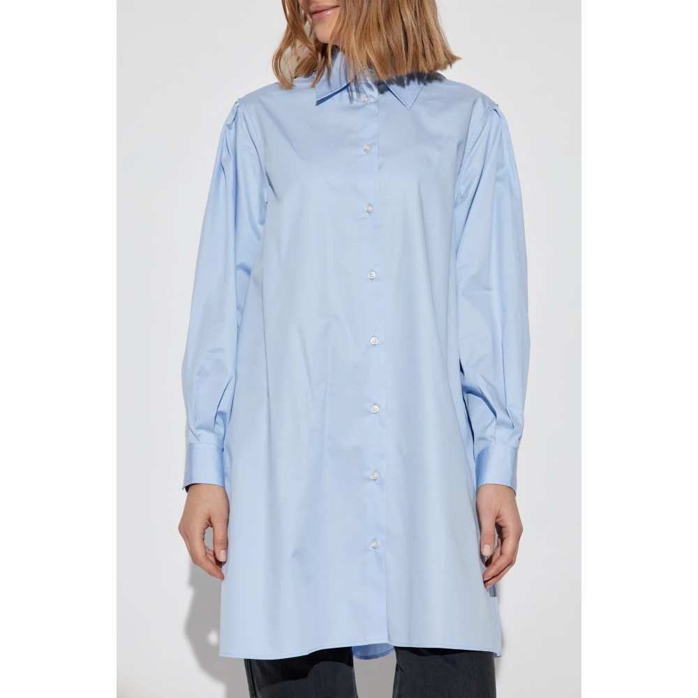 Officine Générale Lang loszittend shirt Blue Dames