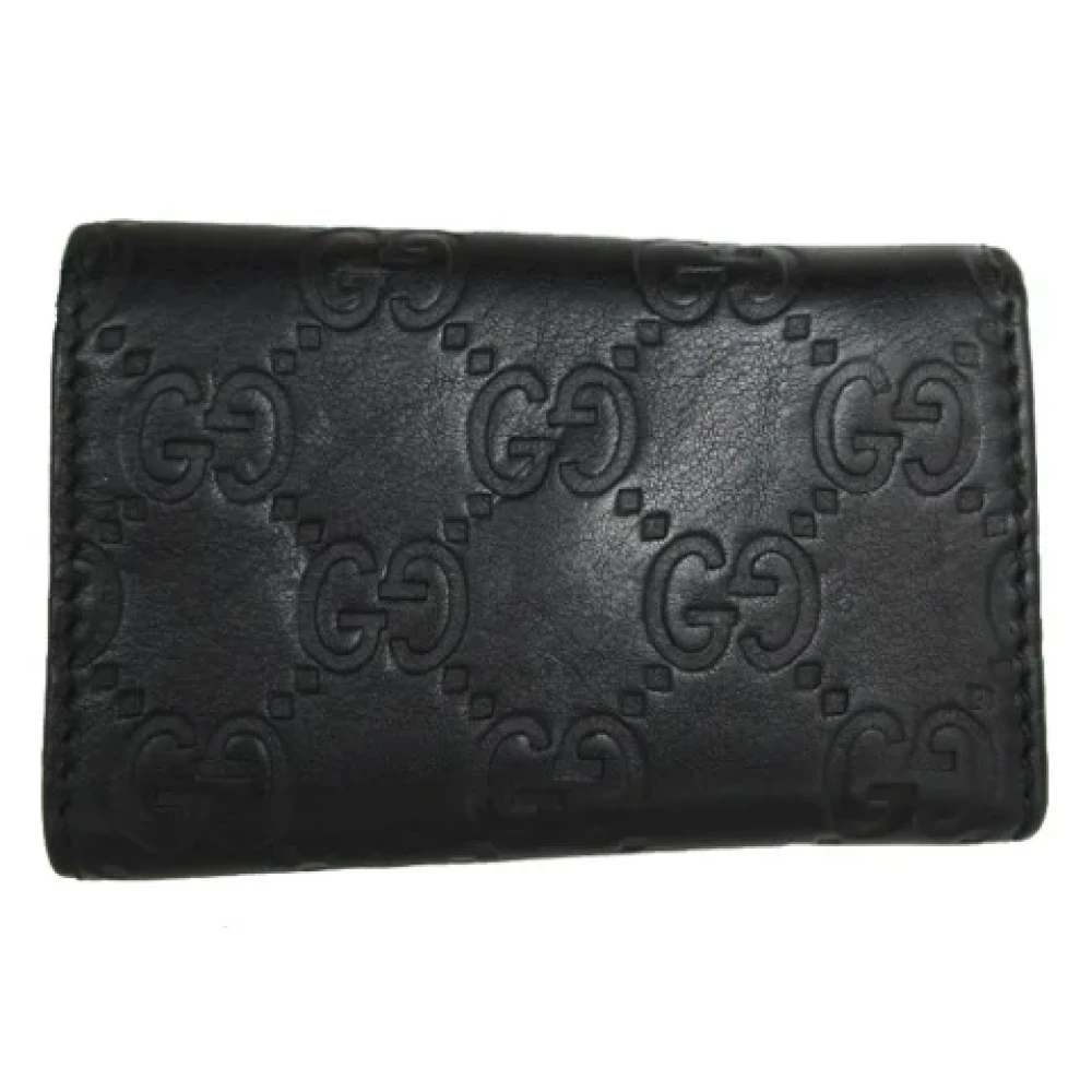 Gucci Vintage Pre-owned Canvas key-holders Black Dames