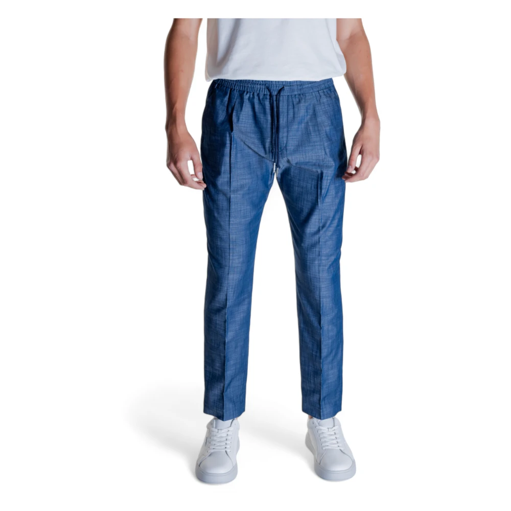 Antony Morato Blauwe Katoenen Broek met Veters Blue Heren