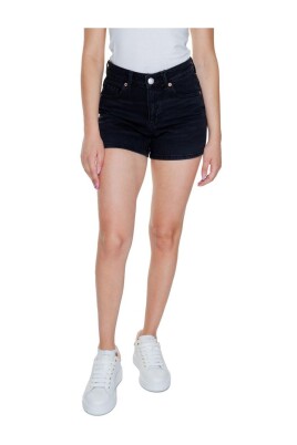 black-denim-casual-shorts-women