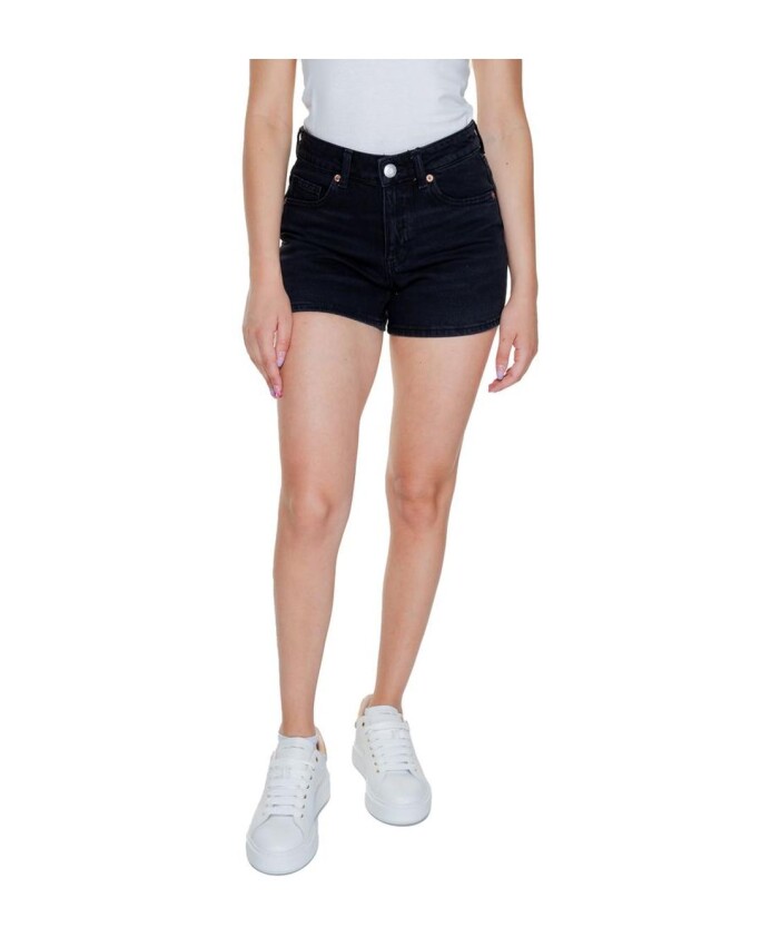 black-denim-casual-shorts-women