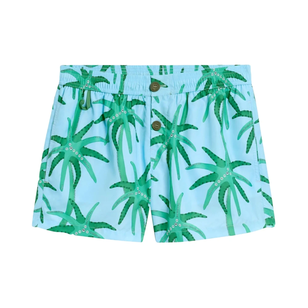 Jacquemus Blauwe Aqua Strandkleding met Voorzak Blue Heren