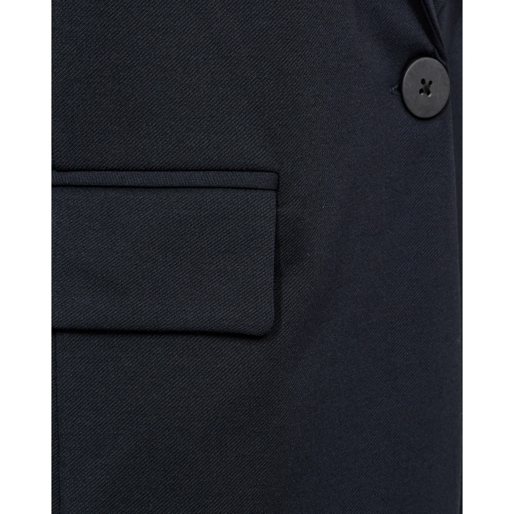 Freequent Elegante Blazer met Brede Revers Blue Dames