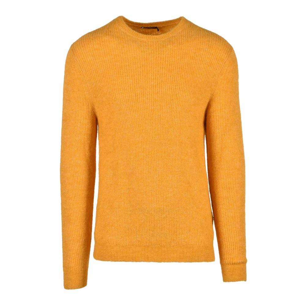 Antony Morato Men's Yellow Stylish Knit Jumper Blend - Round-Neck Knitwear - M- Knitwear