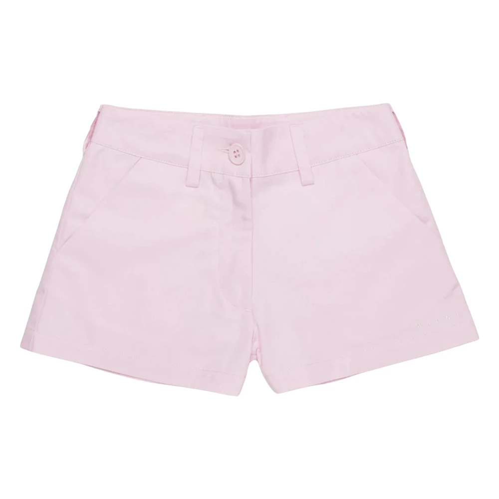 Marni Girls Pink Shorts, 10 Y, Gabardine Shorts