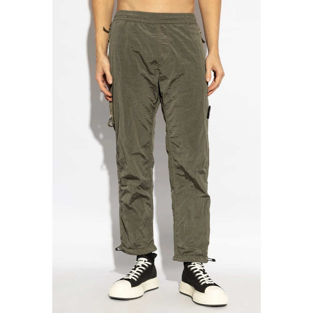 Stone Island Broek met logo Green Heren