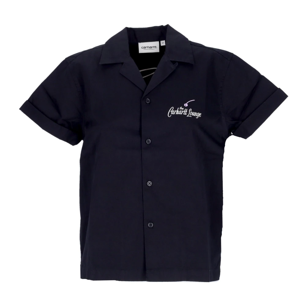 Carhartt WIP Zwarte Lounge Shirt met Borduursel Black Heren
