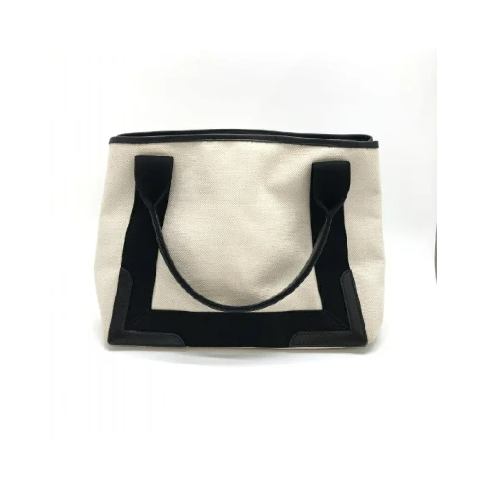 Balenciaga Vintage Pre-owned Cotton handbags Beige Dames