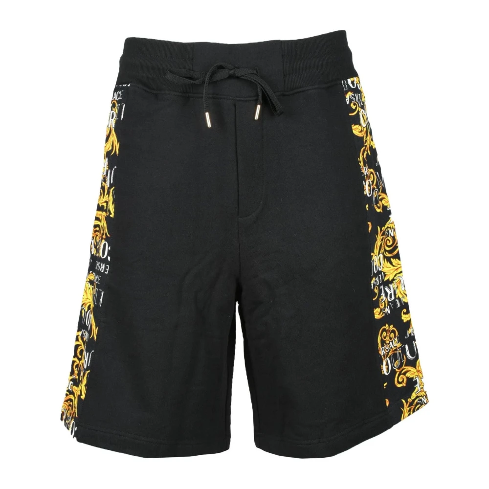 Versace Jeans Couture Stijlvolle Bermuda Shorts 100% Katoen Black Heren