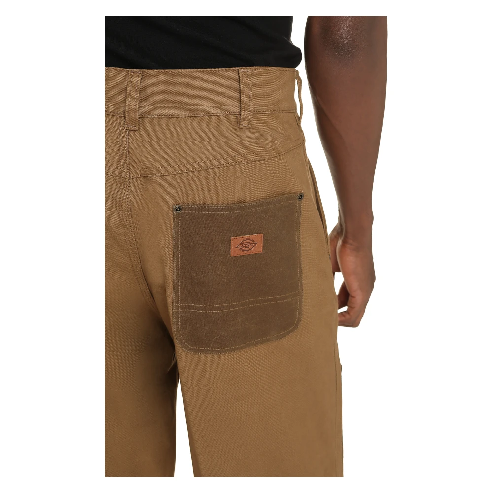 Dickies Katoenen Broek met Contrast Inzetstukken Brown Heren