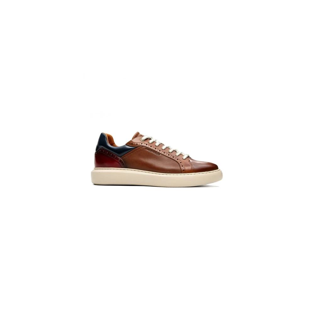 Ambitious Lädersneakers med Brogue-detaljer Brown, Herr