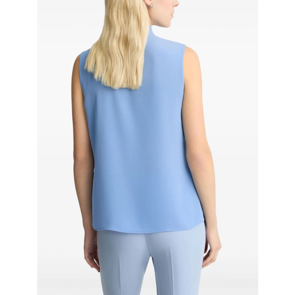 Liu Jo Blauwe Charme Hoge Hals Top Blue Dames