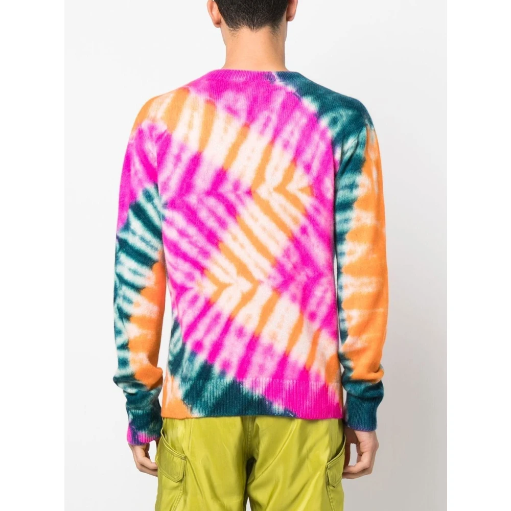 The Elder Statesman Rode Cashmere Tie Dye Sweater Multicolor Heren