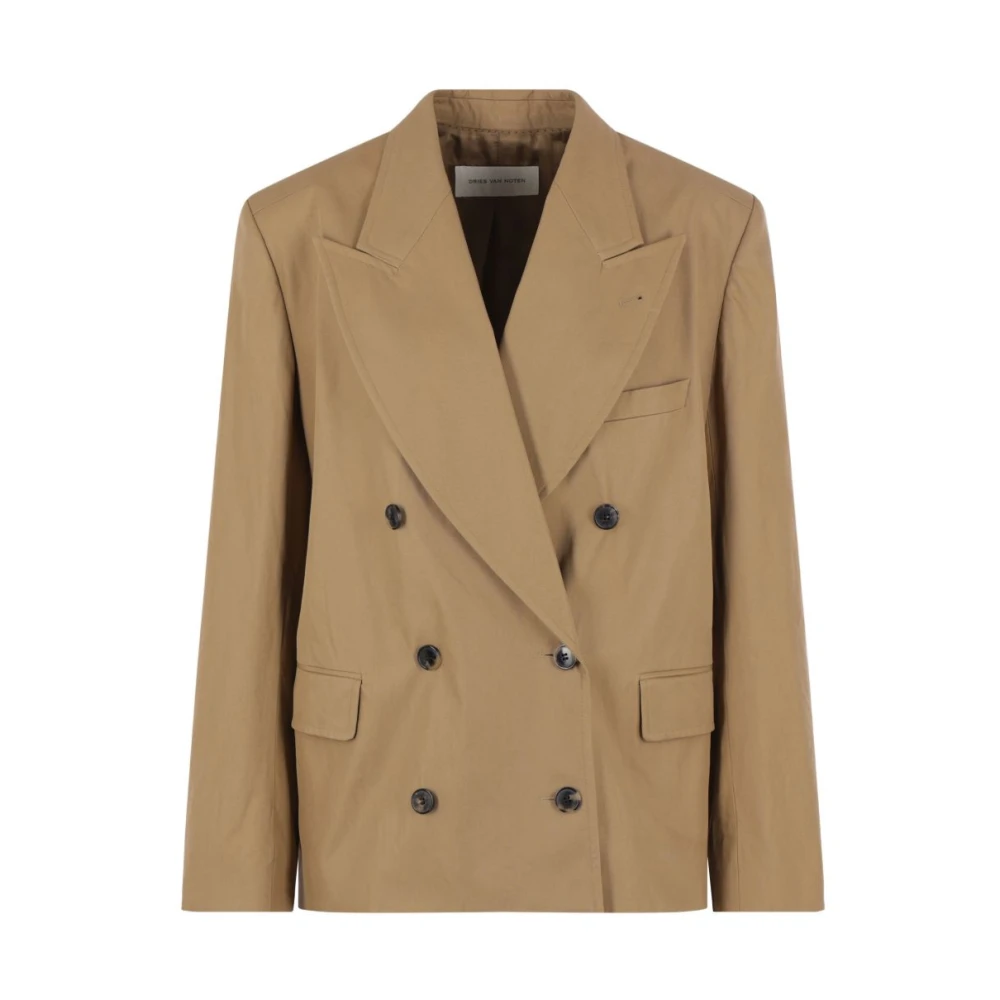 Dries Van Noten Brown Blazers, Female, S, Blazer