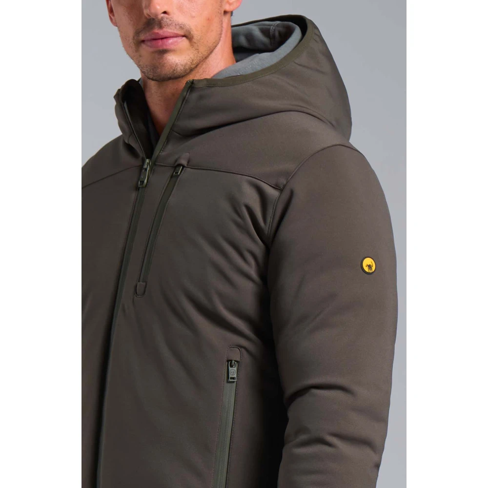 Ciesse Piumini Jayden 2.0 Militair groene softshell jas met capuchon Green Heren