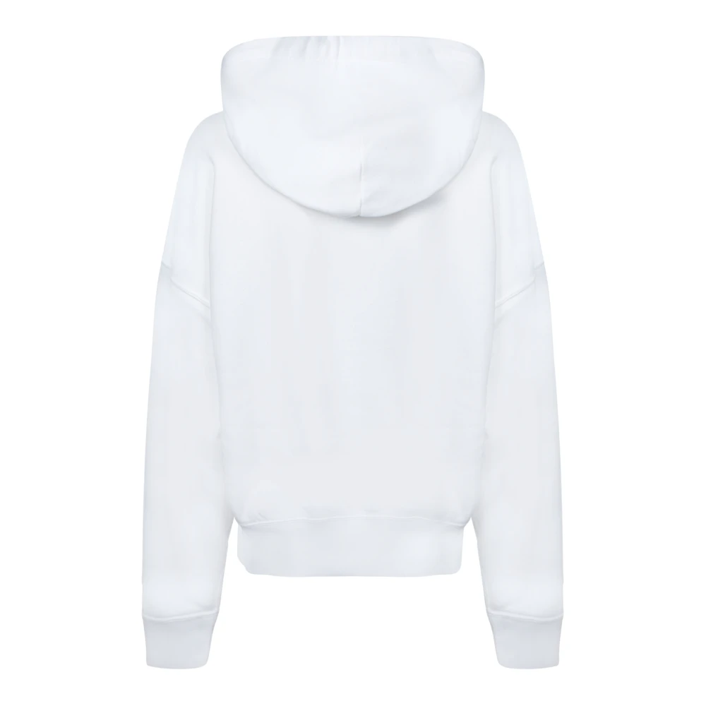 Polo Ralph Lauren Geborduurde Beer Hoodie Sweatshirt White Dames