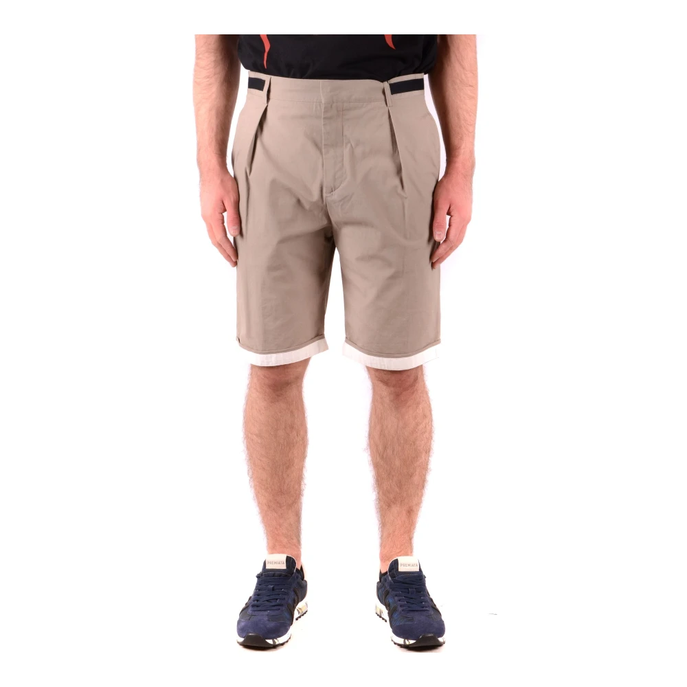 Alexander Mcqueen Men's Beige Casual Shorts, Xs, Shorts Ss18