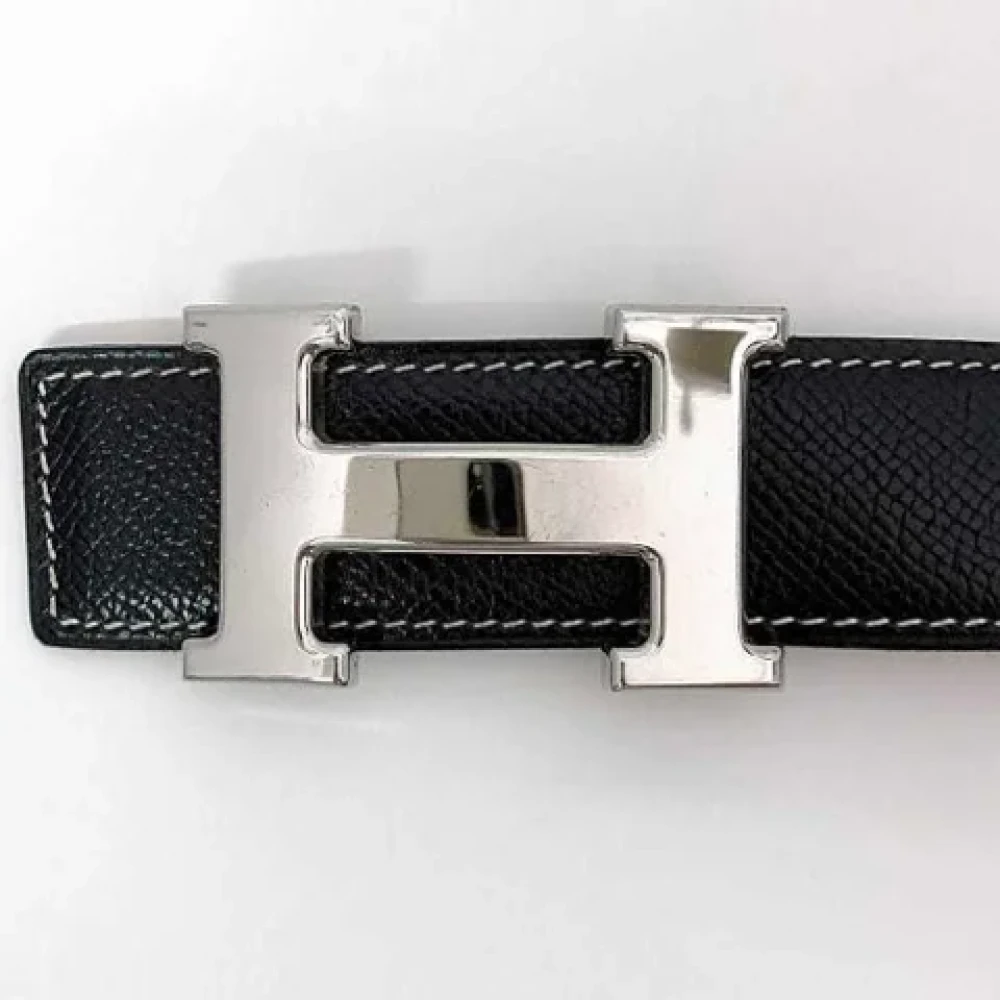 Hermès Vintage Pre-owned Leather belts Black Dames
