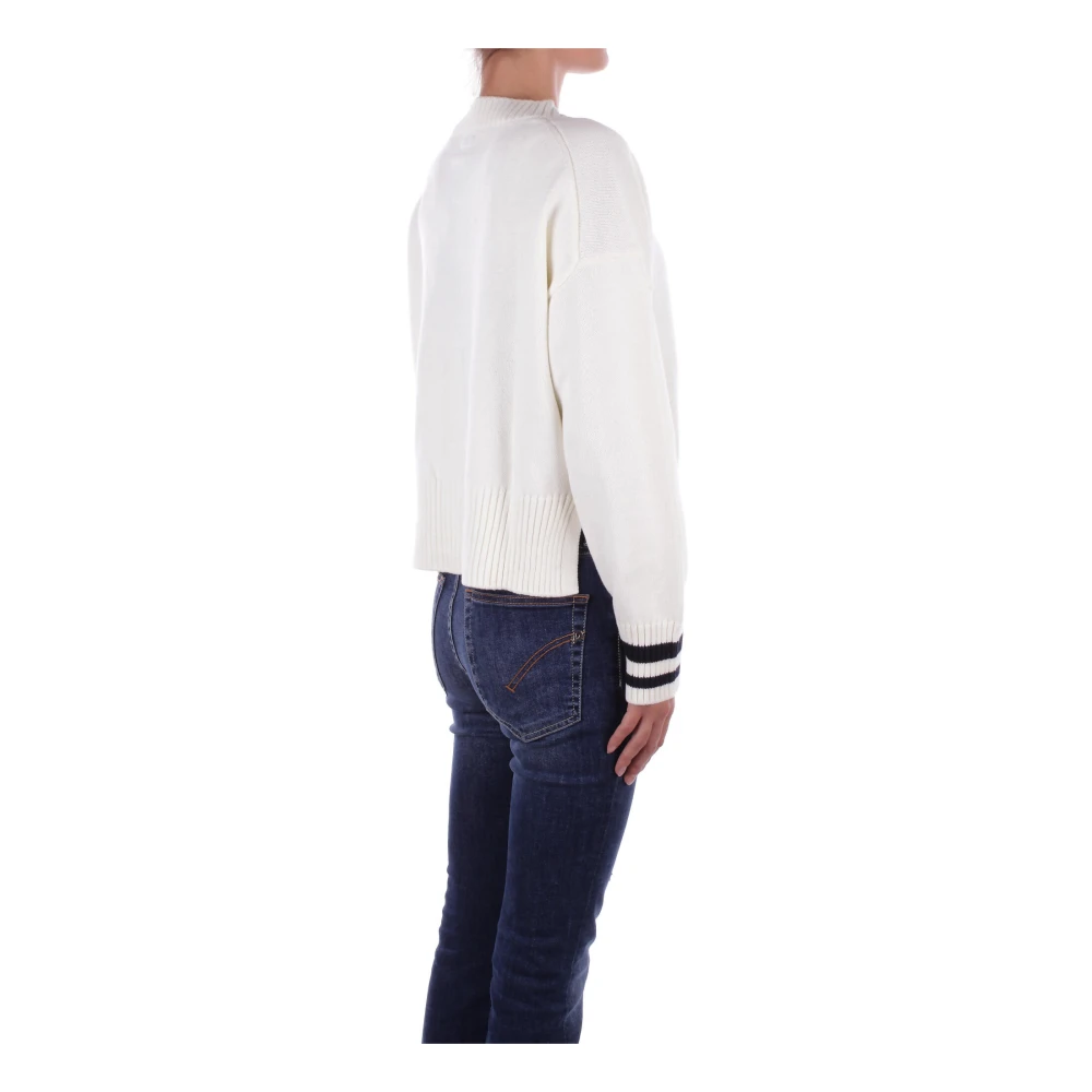 Guess Witte Cardigan met Logo-knoopsluiting White Dames
