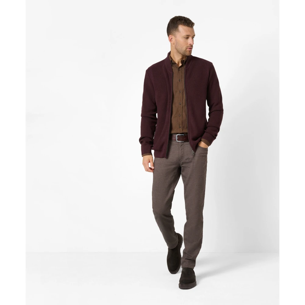 BRAX Style Cadiz Heren Straight Fit Five-Pocket Broek Brown Heren