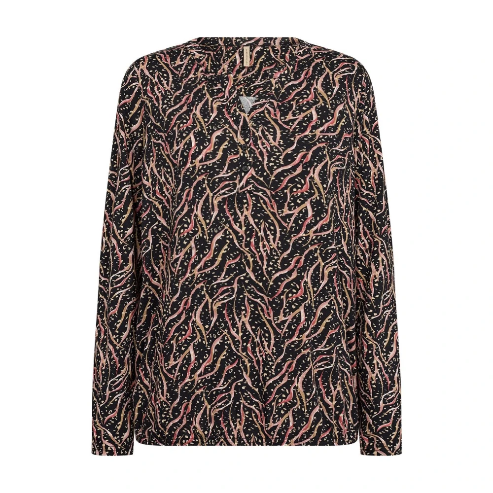 Soyaconcept Felicity Blush Shirt met Allover Print Multicolor Dames