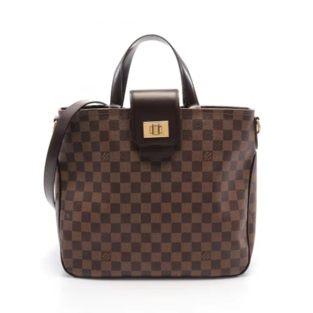 Louis Vuitton Vintage Pre-owned Leather handbags Brown Dames