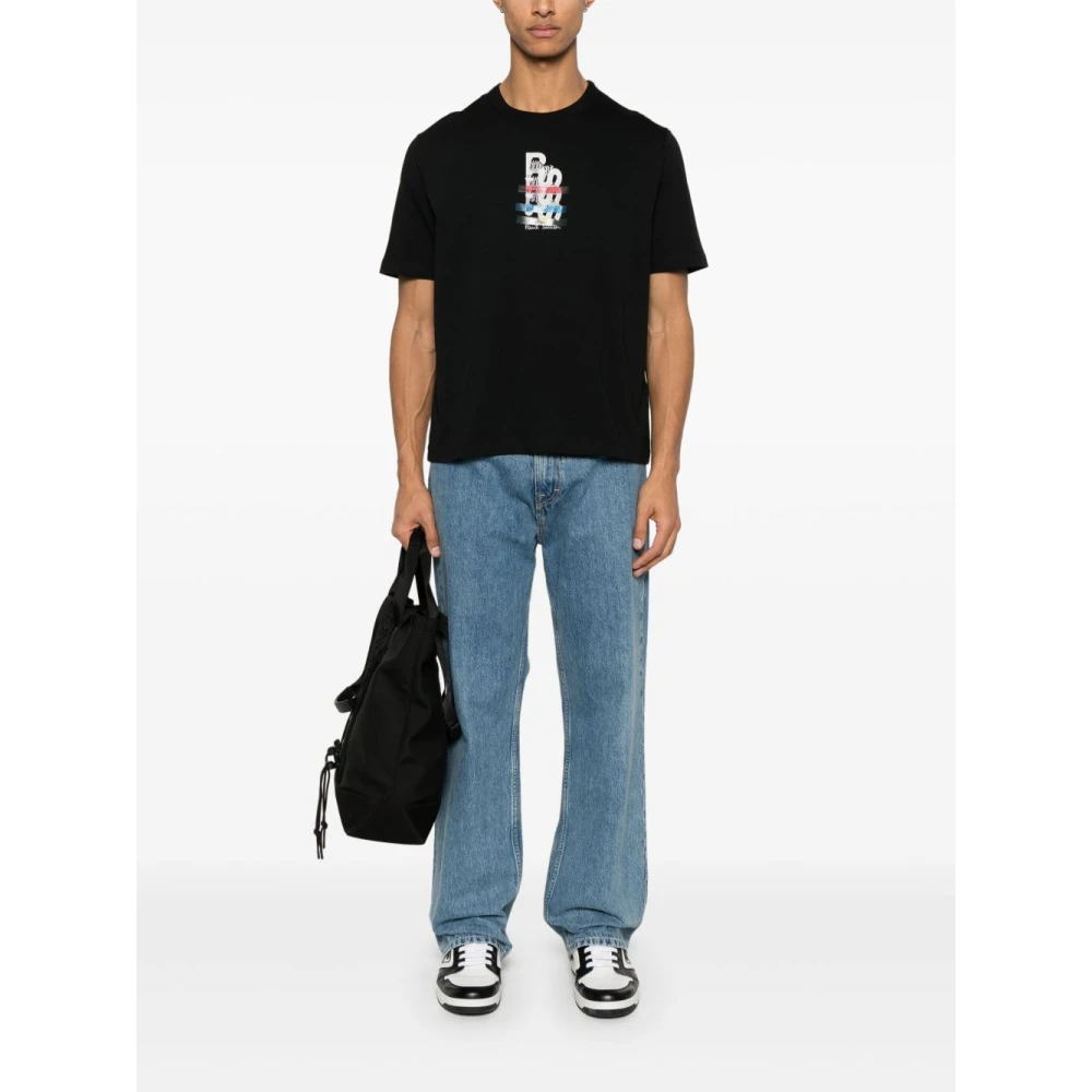 PS By Paul Smith Zwarte Crew Neck T-shirts en Polos Black Heren