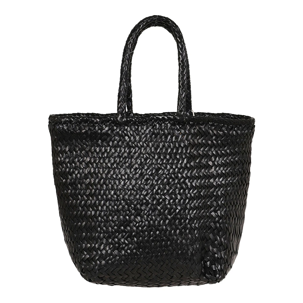 Dragon Diffusion Zwarte Leren Shopper Tas Black Dames