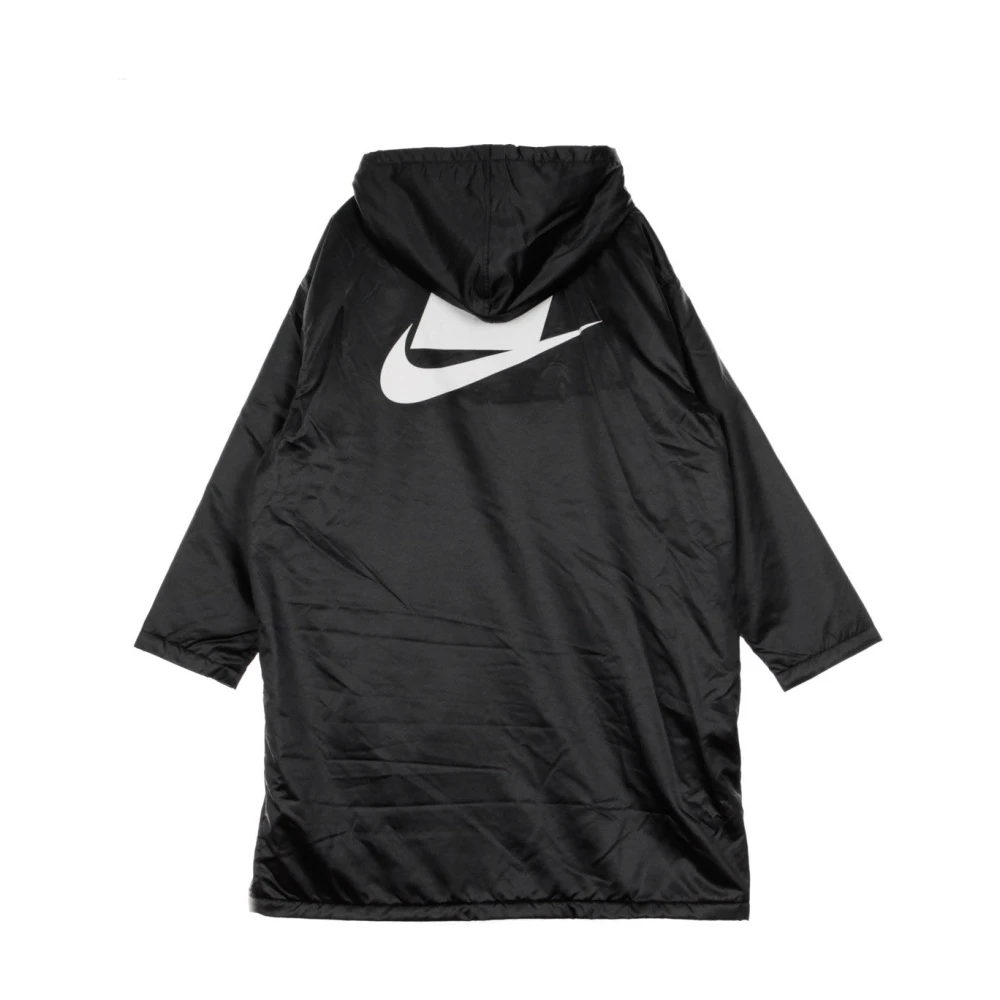 Nike Sportieve Lange Parka Black Dames