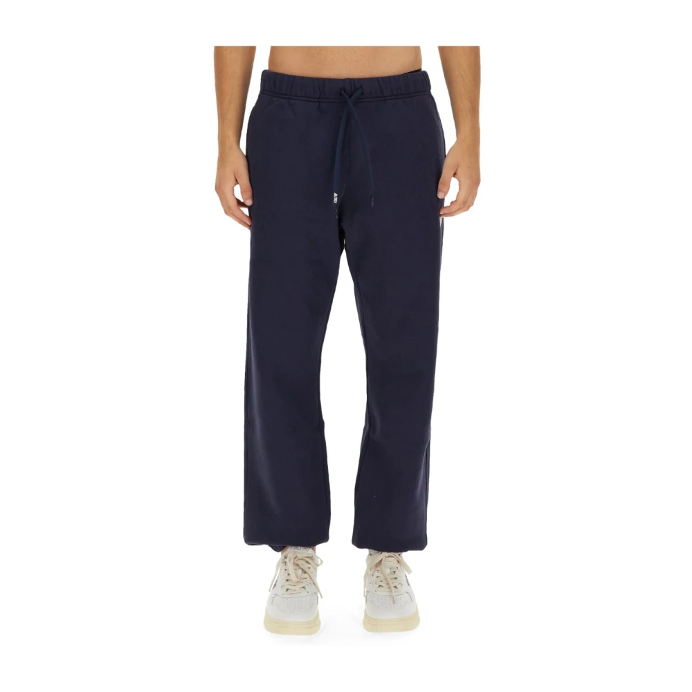 Autry Logo Joggingbroek Regular Fit Katoen Blue Heren