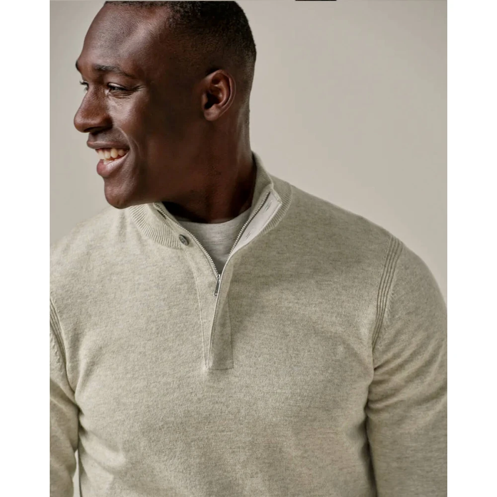 Profuomo Half Zip Groene Pullover Sweater Green Heren