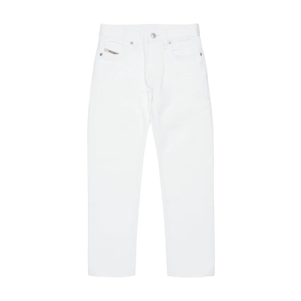Diesel Boys White Jeans, 10 Y, Slim Fit Denim Jeans