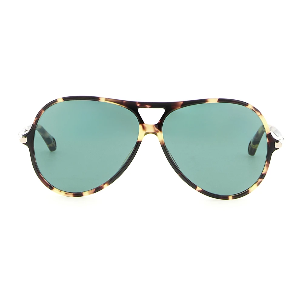 Chloé Green Woman Ch0395s 002 Sunglasses Acetate Havana Round - Image 3