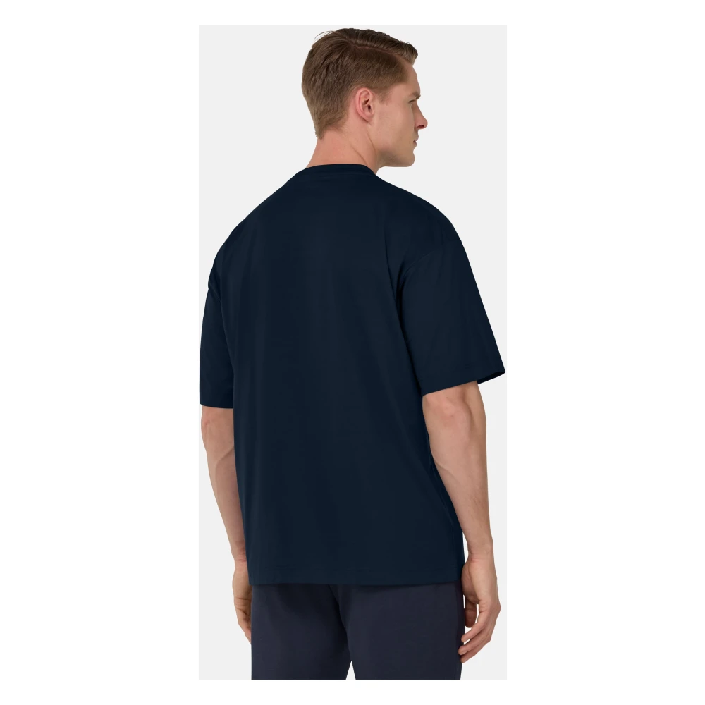 Boggi Milano Oversized T-shirt Blue Heren