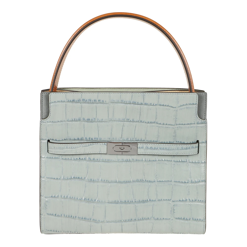 TORY BURCH Blauwe Leren Handtas Elegante Stijl Blue Dames