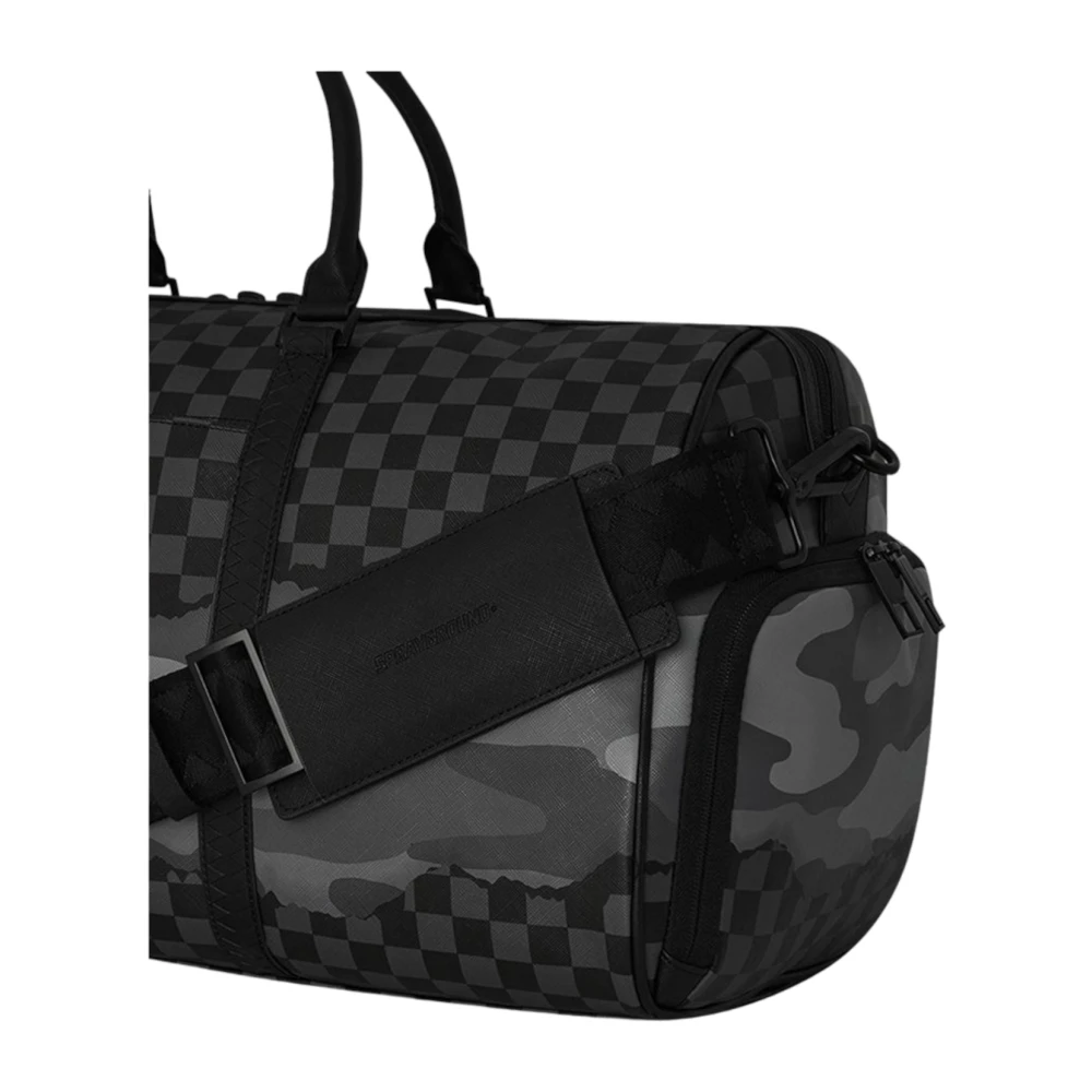Sprayground Metalen Rits Tas met Verstelbare Banden Black Unisex