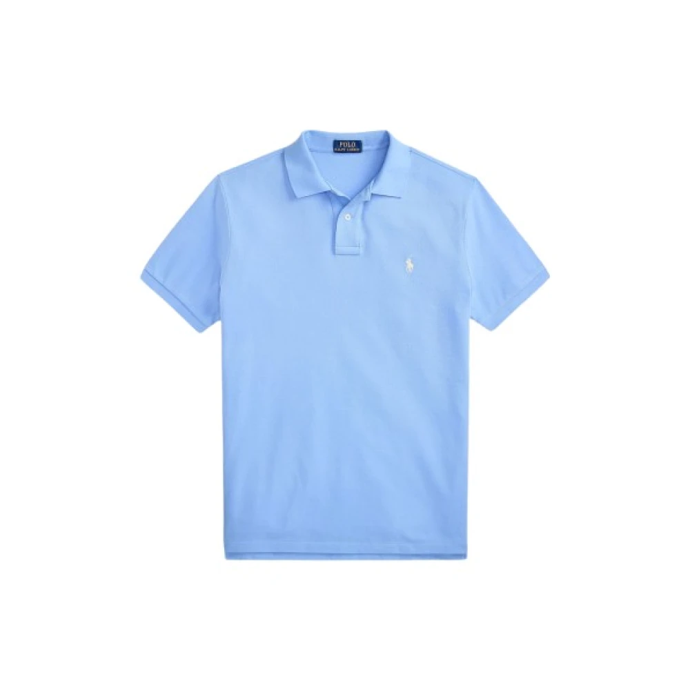Polo Ralph Lauren Herr Blå Toppar S, Bomull, Short Sleeve Piqué Polo