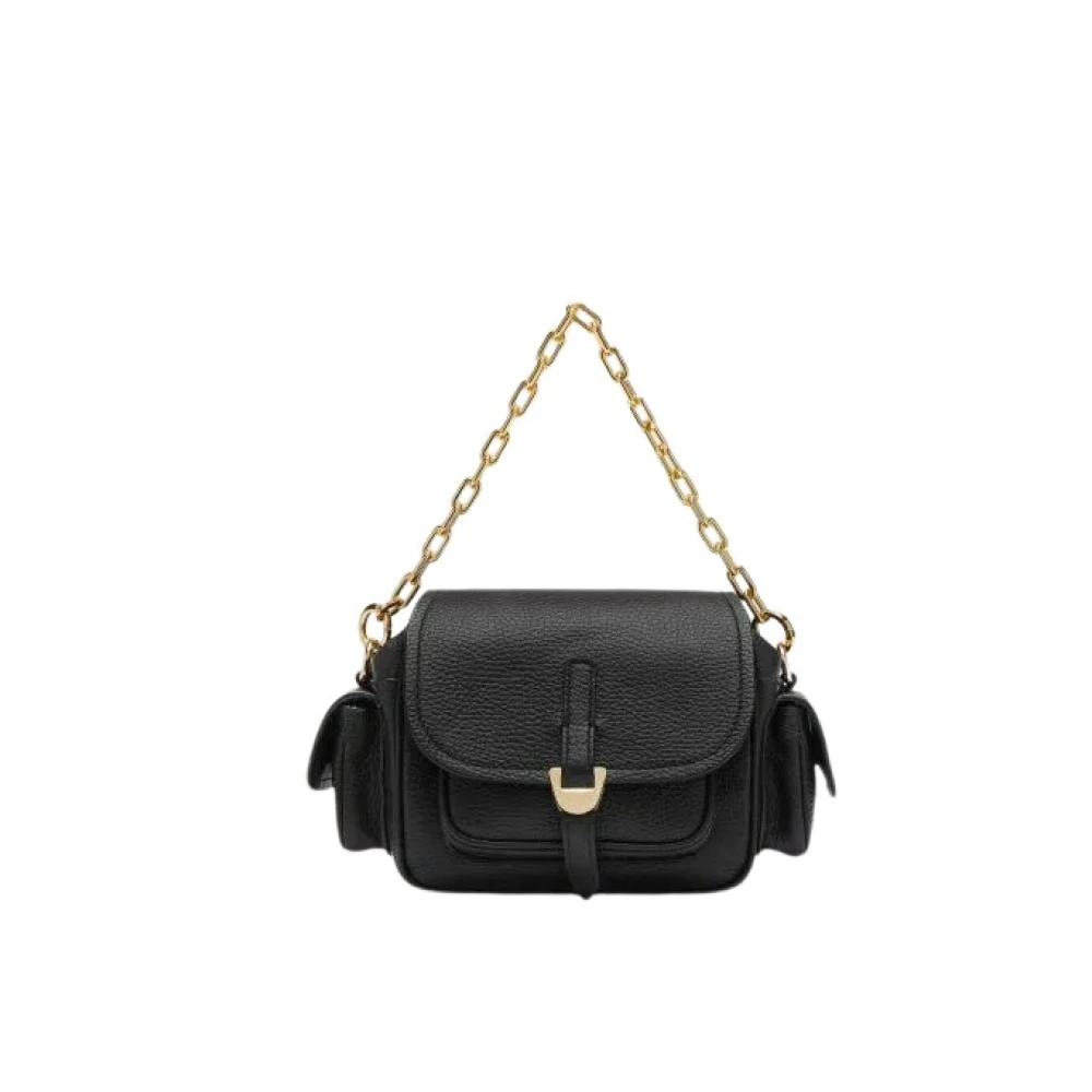 Coccinelle Women's Black Leather Crossbody Bag - Handbags - One Size - Bags